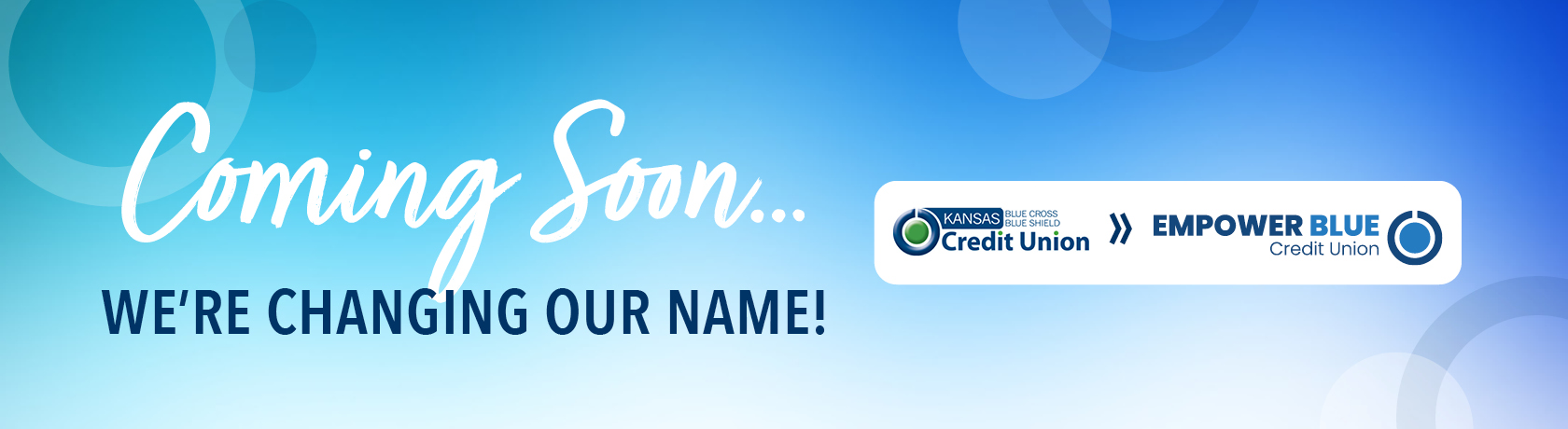 Exciting Credit Union Update